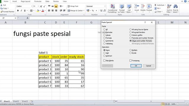 Tutorial Fungsi Paste Spesial Microsoft Excel 2007 2010 смотреть онлайн