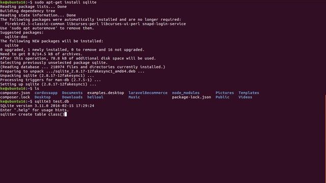 ubuntu16 04 install sqlite3 смотреть онлайн