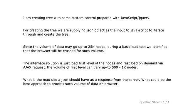 jQuery : Maximum json size for response to the browser смотреть онлайн