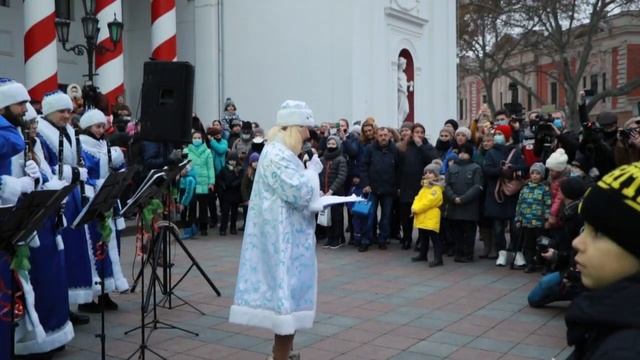 Открытие главной елки Одессы смотреть онлайн