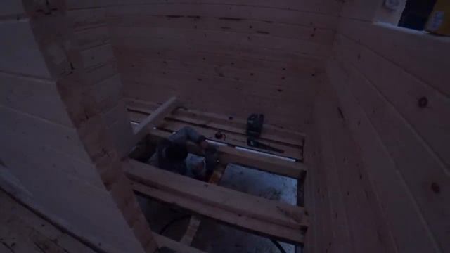 Зима. МИЛЁХОНЬКАЯ баня 6х4 с террасой. Под ключ. 10 дней. Трое в бытовке 2х3. смотреть онлайн