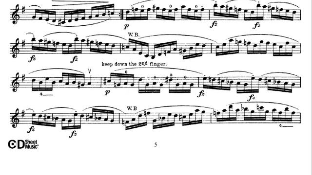 Caprice De Rode N°3  (www.sheetmusic-violin.blogspot.com)