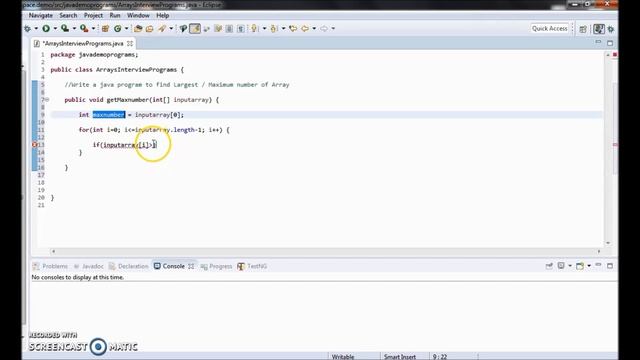 How to find Largest number in an Array | Java Interview Question and Answers смотреть онлайн