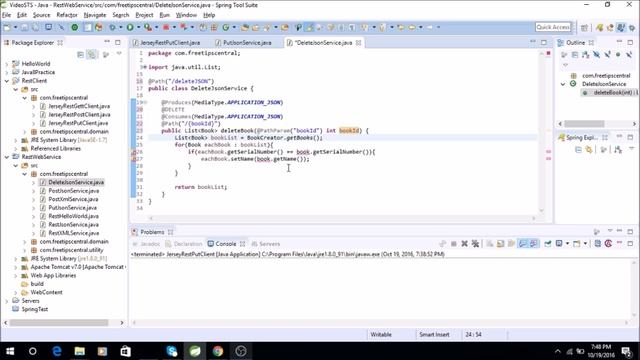 Java Client And Service To delete REST resource with DELETE method смотреть онлайн