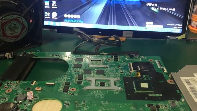 Dell Inspiron 7720 2D CN-072P0M laptop motherboard testing video смотреть онлайн