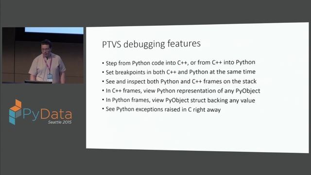 Pavel Minaev: Mixed language Python & C++ debugging with Python Tools for Visual Studio смотреть онлайн