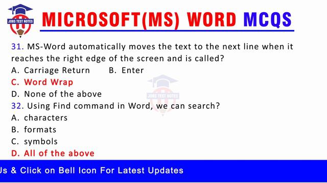 MS Word MCQs | Most Repeated in Past Papers 2019 | FPSC - PPSC - NTS - PTS смотреть онлайн