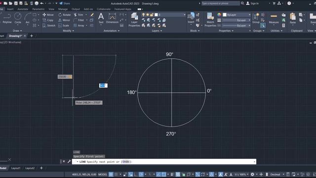 Autocad 2023 Tutorial-1, Line Command, Unit and Ortho Setting смотреть онлайн