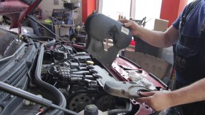 Лада веста.Крышка ремня ГРМ.