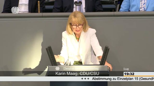 Karin Maag: Gesundheit [Bundestag 03.07.2018] смотреть онлайн