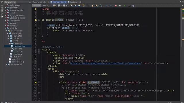 PHP 7 Tutorial ITA - gestione form lato server (2) #34 смотреть онлайн