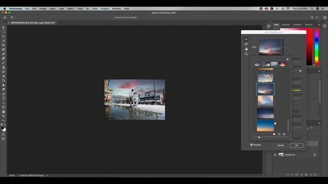 Adobe Photoshop 2021 Sky Replacement смотреть онлайн