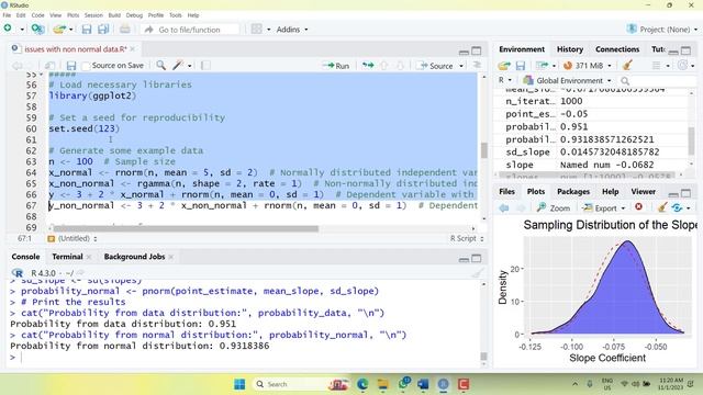 What to do when data is not normally Distributed Using R | r programming for beginners смотреть онлайн