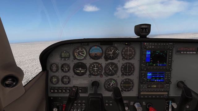 Выполнение полета по кругу Cessna 172