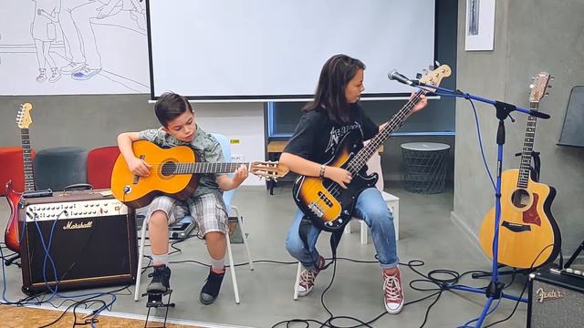 The Imperial March - Darth Vader's Theme (Guitar & Bass Cover) смотреть онлайн