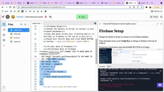 Post Data to Firebase смотреть онлайн
