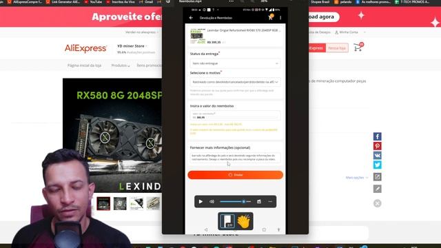 RX580 CHINESA FICOU 30 DIAS EM CURITIBA E FOI BARRADA?ABRI DISPUTA E O ALI JÁ DECIDIU?DICAS E INFOS