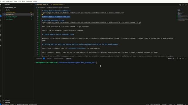 8. Demo: Setup Sealed Secret Controller in local k8s cluster смотреть онлайн