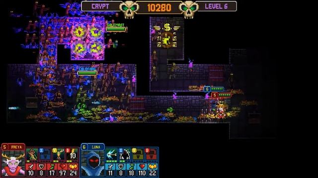 Dungeon League - Gauntlet mode - Farming run "They're coming outta the goddamn walls!" смотреть онлайн