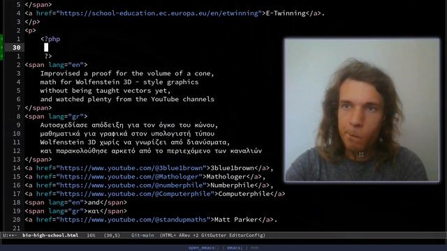 Emacs can't client side render so I'll PHP my site смотреть онлайн