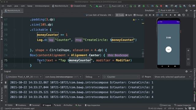 075 - Introduction to Jetpack Compose and Fundamentals - Introduction to MutableState смотреть онлайн
