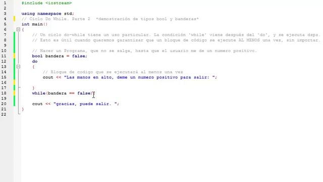 C++ Do While Parte 2 * banderas y bool * смотреть онлайн