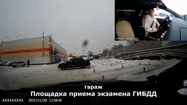 Экзаменационная площадка ГИБДД. Внутренний экзамен. Олег рулит. смотреть онлайн