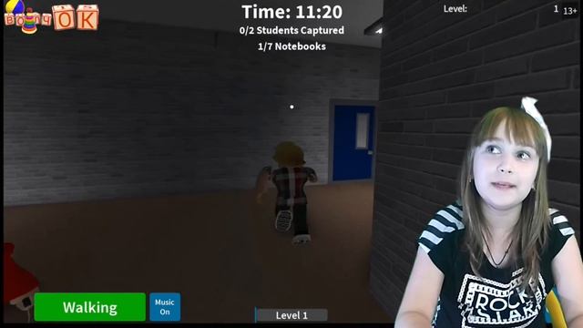 Я СТАЛА БАЛДИ! ЗЛОЙ УЧИТЕЛЬ | ROBLOX Funny games Летсплей от канала Волчок Прохождение игры ТОП? смотреть онлайн