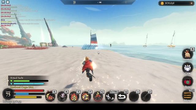 САМОЕ КРУТОЕ ПВП 5 ЛЮДЕЙ В ФОРТУНЕ ВЕТРА | ROBLOX | WINDS OF FORTUNE смотреть онлайн
