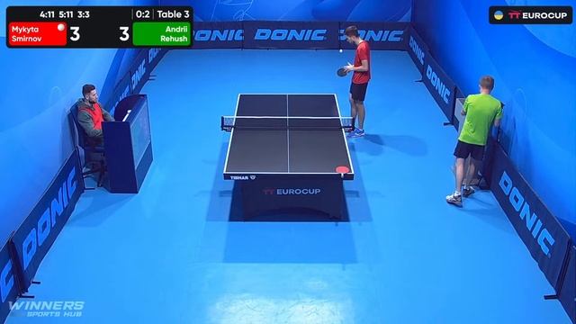 11:10 11:10 Mykyta Smirnov - Andrii Rehush 21.11.2023 TT Euro.Cup Ukraine Master Table 3 смотреть онлайн