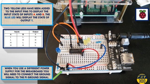 Using Raspberry PI 4 GPIO signals to control a 74LS00 NAND Gate смотреть онлайн