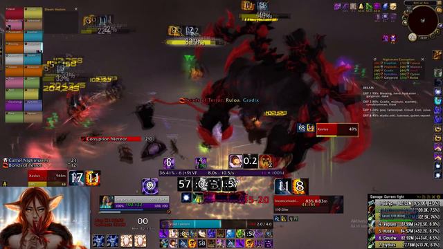 Xavius Mythic rank 1 - Shadow Priest - 1.16mil dps смотреть онлайн