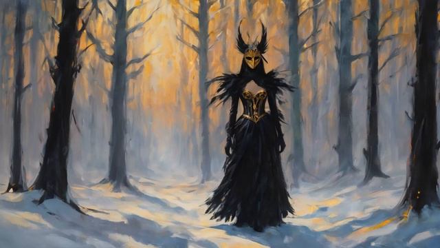 Winter witch Dark fantasy ambience music🖤 смотреть онлайн