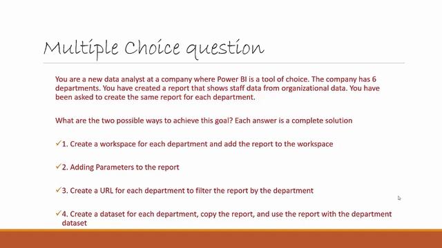 Sample Multiple Choice Question PL300 смотреть онлайн