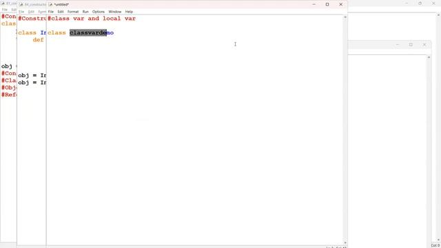 Python oops - constructor, constructor with arguments and class variables смотреть онлайн