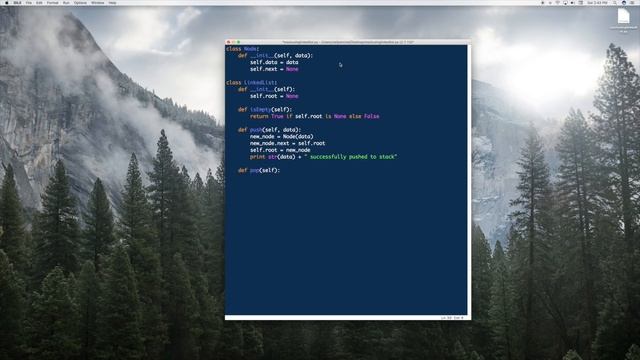 Stack using linked list | Python смотреть онлайн