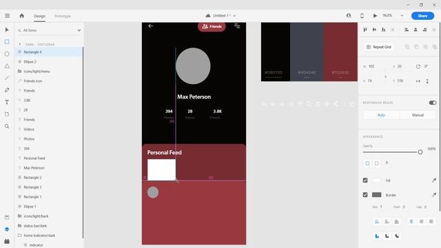 Social User Profile UI Design in Adobe XD смотреть онлайн