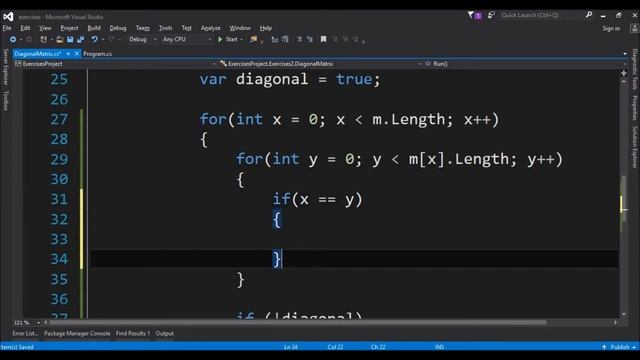 diagonal matrix in c# смотреть онлайн