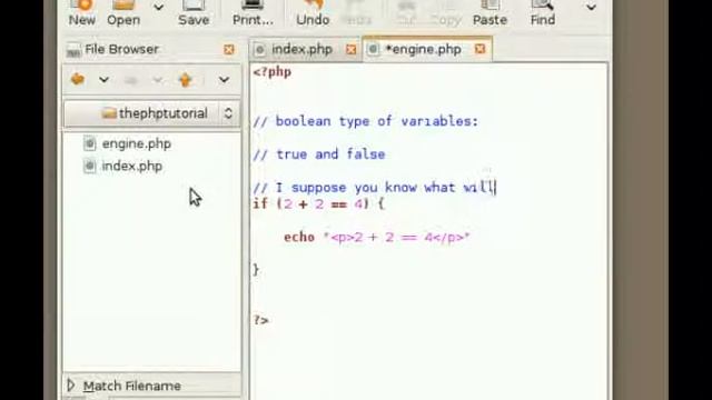 The PHP Tutorial - part 3 - boolean, if-else смотреть онлайн