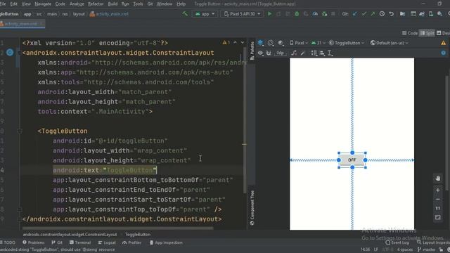 ANDROID - TOGGLE BUTTON TUTORIAL IN JAVA смотреть онлайн