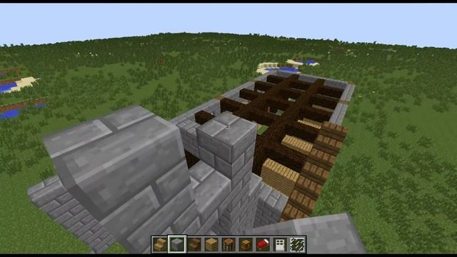 Военное поселение (часть 1) - Казармы [Minecraft архитектура]