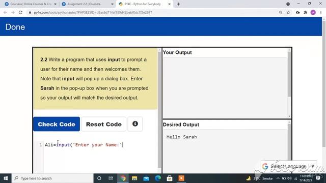 Coursera Programming for Everybody Assignment 2.2 Solution | Python For Everybody assignment 2.2 So смотреть онлайн