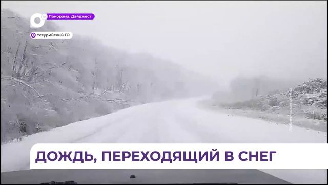 Не выезжайте на дороги: снег и лёд захватывают районы Приморья