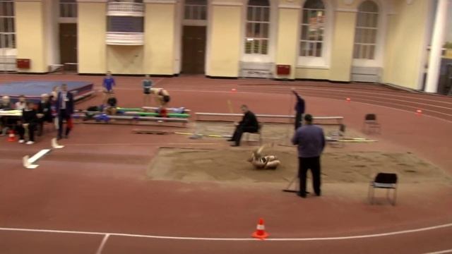 5-борье. Прыжок в длину. Чемпионат и первенства по многоборью (06.01.2013). смотреть онлайн