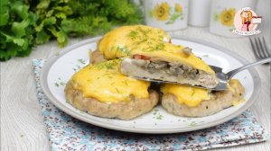 МЯСО ПО-ФРАНЦУЗСКИ с ФАРШЕМ. Наверное самый простой и удачный рецепт