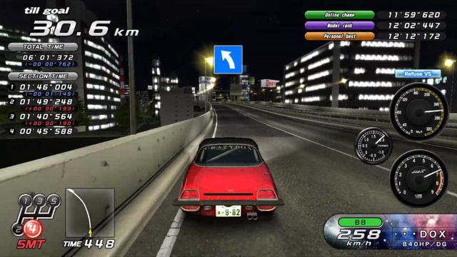 WMMT6RR Drive MAZDA 110S Cosmo Sport on the shuto expressway at midnight смотреть онлайн