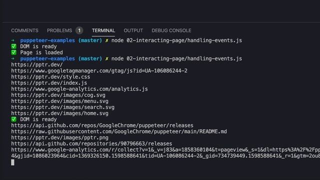 Puppeteer - Handling Events for a Page смотреть онлайн