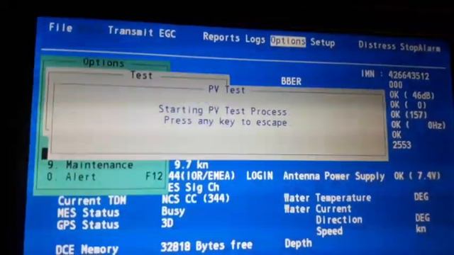 FURUNO INMARSAT-C TEST