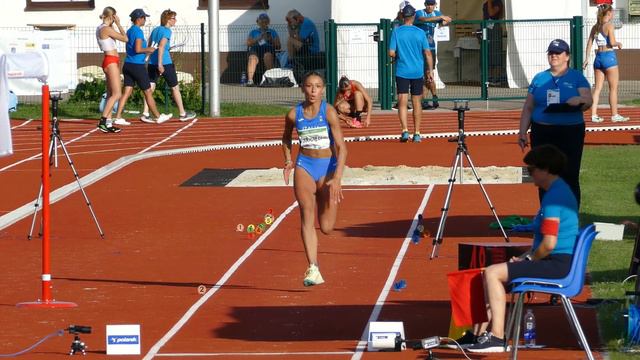 Erika Giorgia Anoeta Saraceni (ITA) Triple Jump 1st Place European Youth Olympic Festival Maribor 2 смотреть онлайн