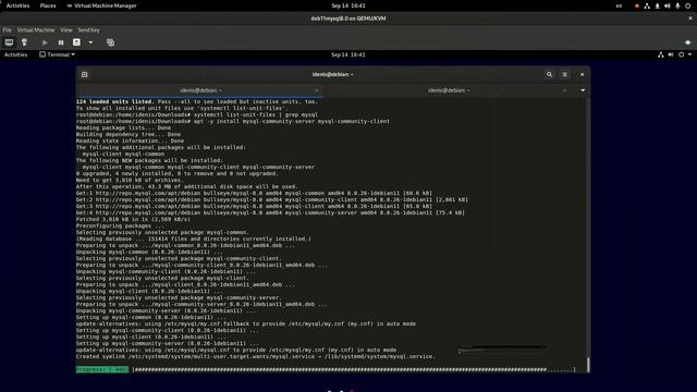 Установка MySQL 8.0 в Debian 11 смотреть онлайн